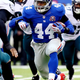 Andre Williams, No. 44 of the New York Giants, carries the ball against the Philadelphia Eagles in a game at MetLife Stadium on Dec. 28, 2014, in East Rutherford, N.J.
Al Bello/Getty Images